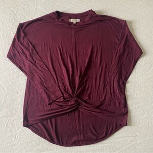Women's Burgundy Top Lou & Grey